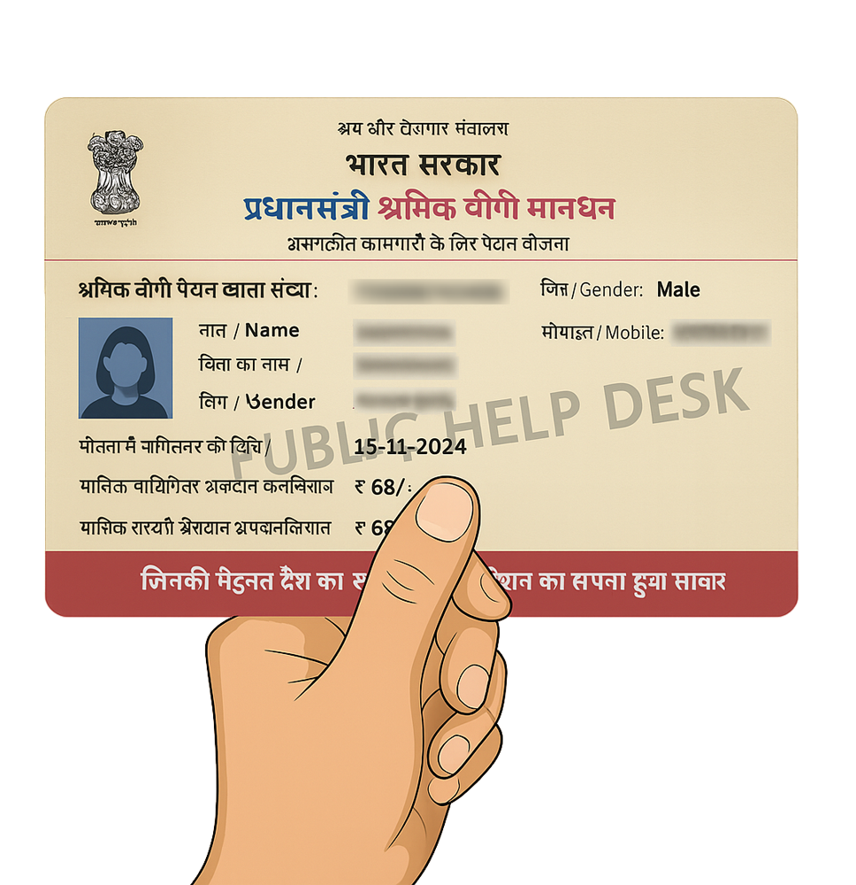 MGNREGA Job Card PVC Card